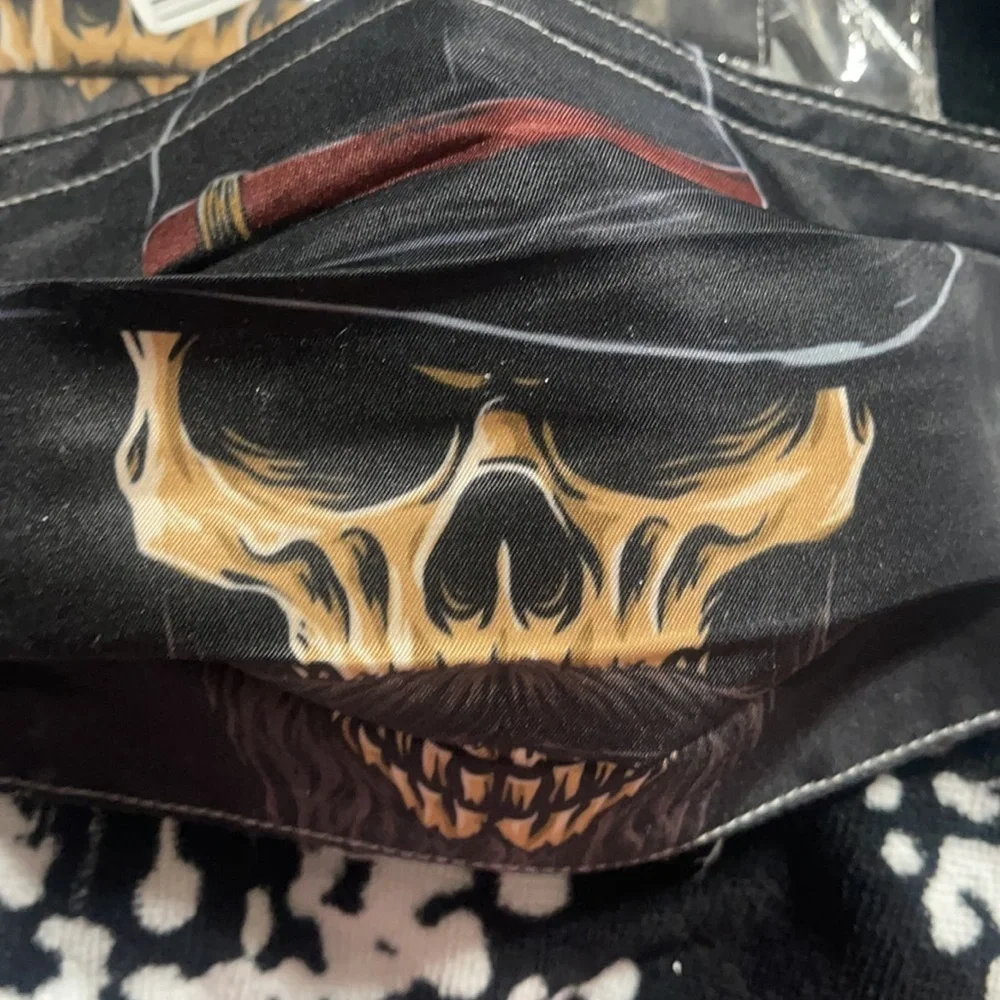 New set/2 Skeleton skull face masks